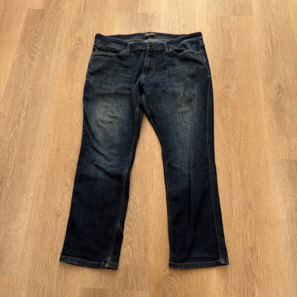 DU/ER L2X‎ Relaxed Fit Jeans Mens 38x30 Blue Performance Denim Dark Wash